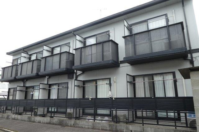 総社市真壁のアパートの外観