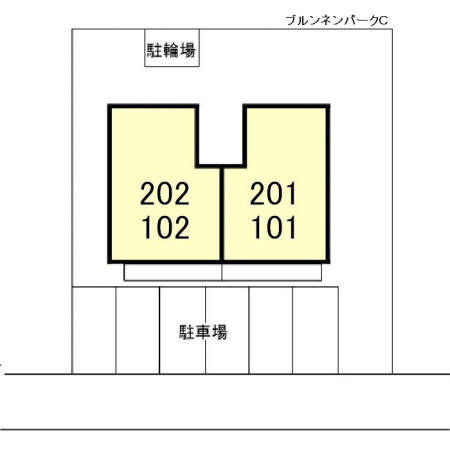 ブルンネンパークＣの区画図