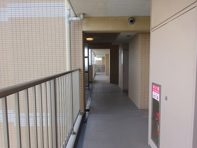 レヴィール八潮グランステージのその他共用部分|玄関前の廊下部分です。