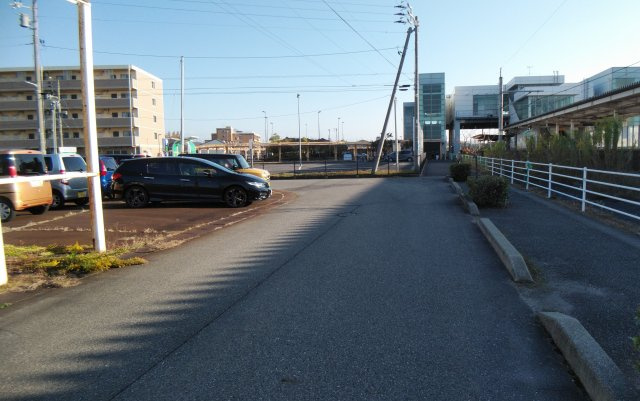 【成約済み】亀田向陽3　売地(A)の前面道路含む現地写真|前面道路 (幅員6.0m）