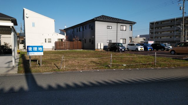 【成約済み】亀田向陽3　売地(A)の外観|土地坪約76.91坪　接道幅12.7m　前面道路幅員6.0m