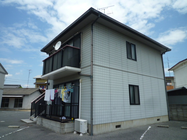 倉敷市羽島のアパートの外観