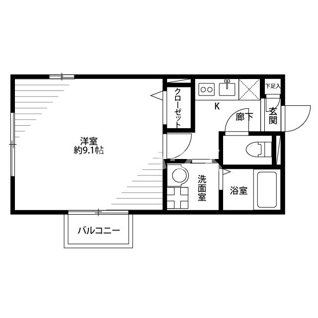 アムール SazemⅠの間取り
