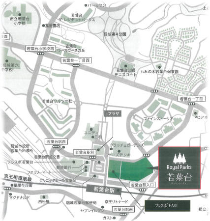 ロイヤルパークス若葉台の区画図