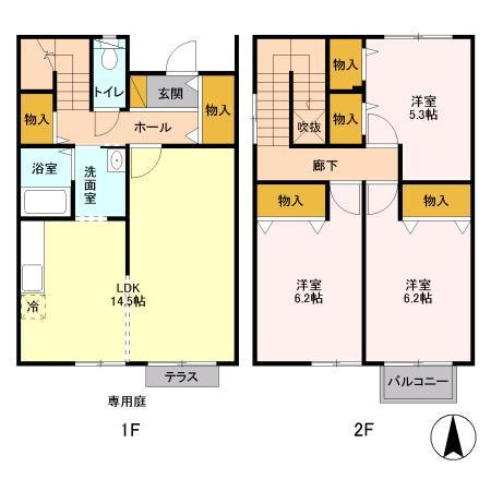 【間取り】 | グレイスタウン蘇我A