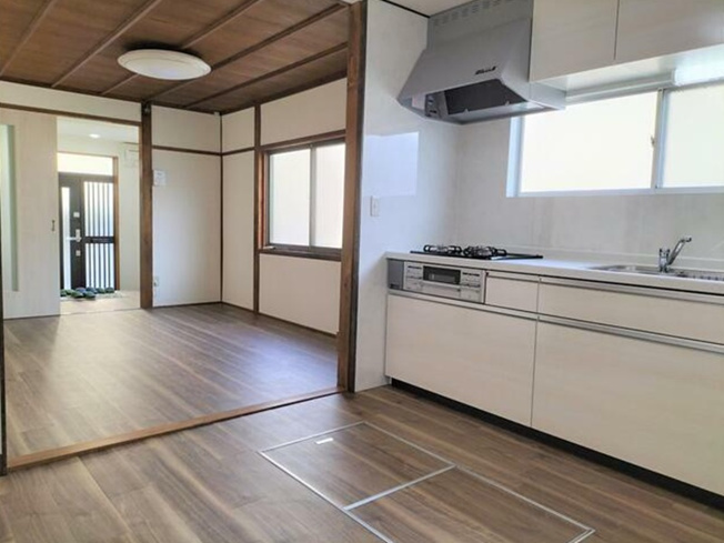 【居間・リビング】 | 山科区北花山寺内町　中古テラスハウス（賃貸オーナーチェンジ）