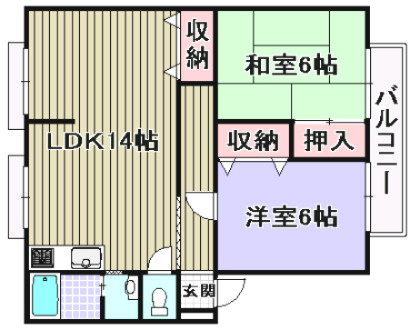 ウィンディアコスモスAの間取り