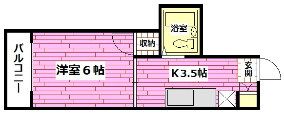 カーサ南大正の間取り