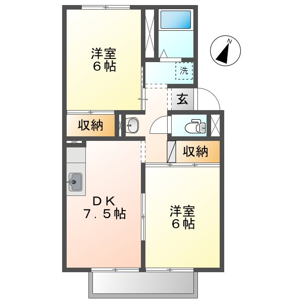 プレジールモリの間取り