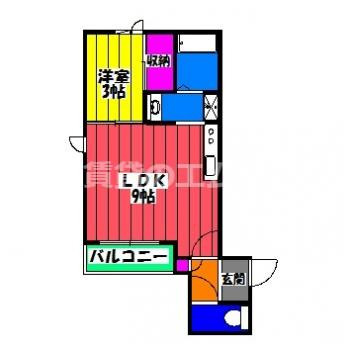【間取り】 | ＲＥＧＡＬＥＳＴ井尻 | ＲＥＧＡＬＥＳＴ井尻の間取り