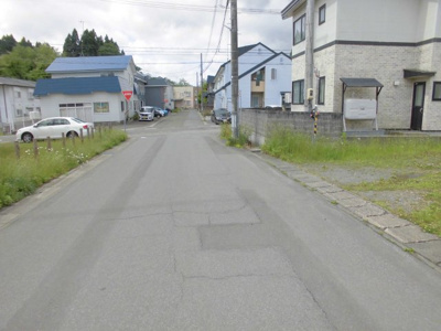 【前面道路含む現地写真】 | 大館市美園町・売地