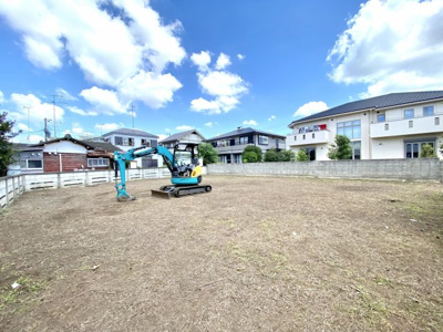 【外観】 | 値下げ！残り１区画　藤沢市高倉　建築条件なし（！）売地　仲介手数料不要　 | 広めの土地です。