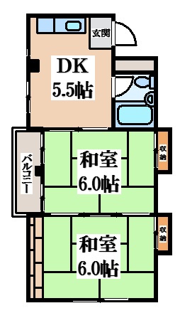 【間取り】 | パインリーフ新深江