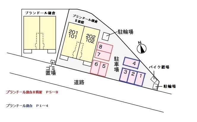 プランドール鎌倉の駐車場|駐車場