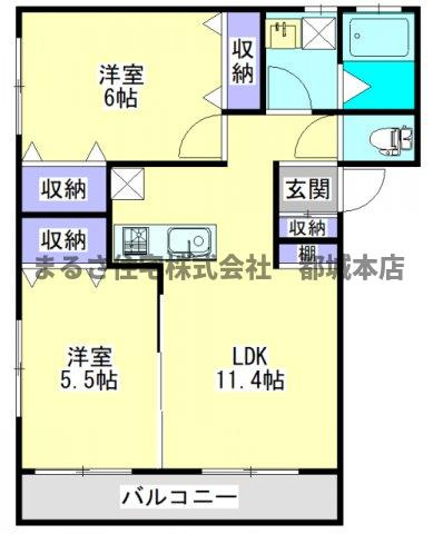 ウィズMⅠ・Ⅱの間取り