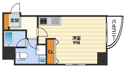 ライブコート北梅田の間取り