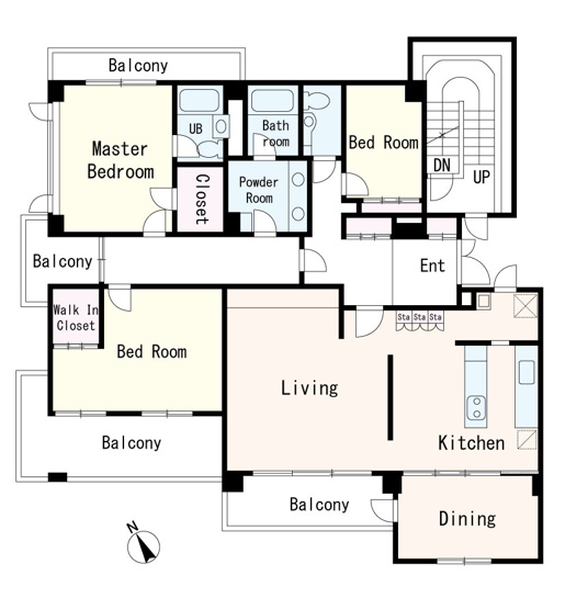 【間取り】 | アパートメント稲木