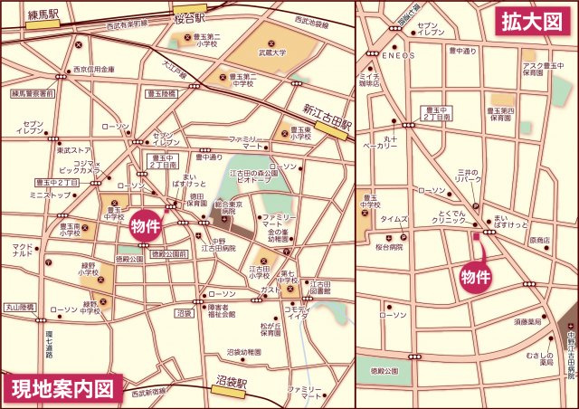 「防音マンション」ラシクラス豊玉南の地図