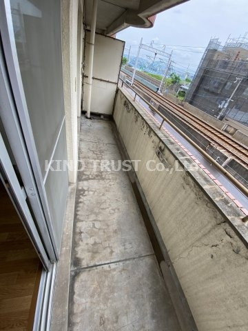 スカイハイム天神橋のバルコニー