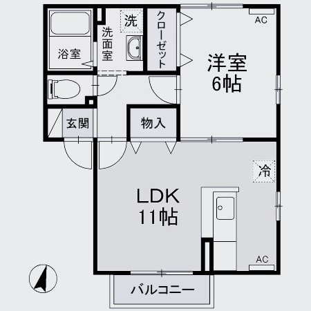 【間取り】 | ドミールSUGURO