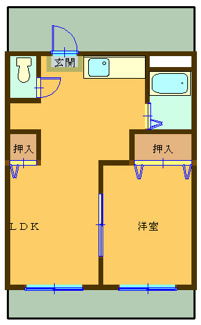 【間取り】 | ハイツ立川