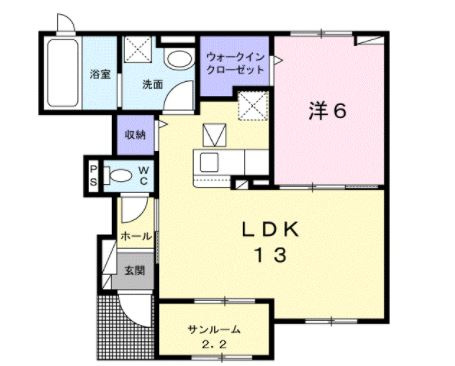 ローザ・ヴィレⅡの間取り