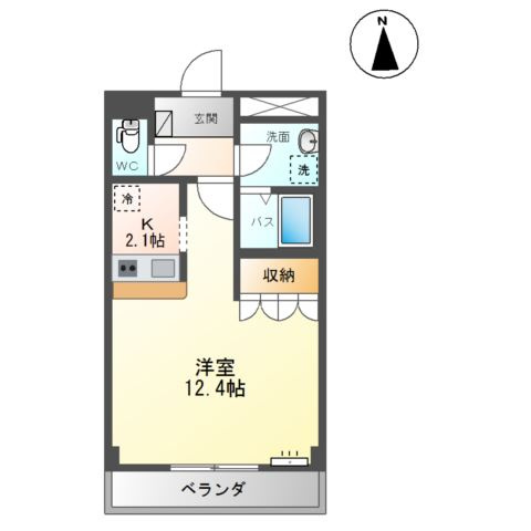 リヴェールドゥ　エスの間取り