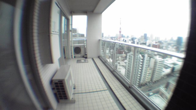 港区六本木３丁目の賃貸マンションのバルコニー