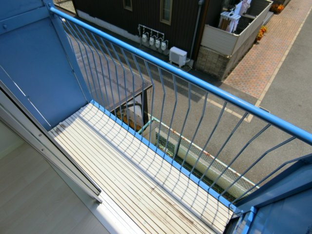 阪口ハイツのバルコニー