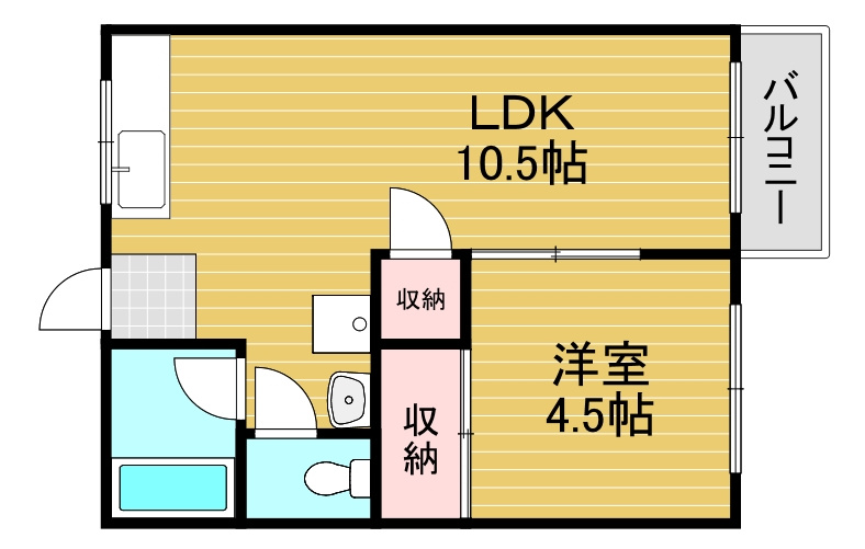 阪口ハイツの間取り