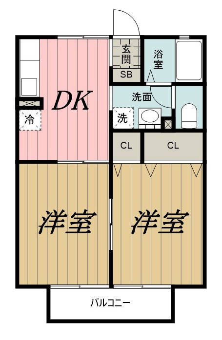 フェニックス Cの間取り