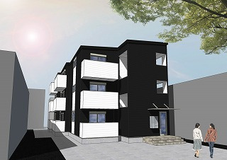 泉大津市上之町のハイツの外観|物件の外観です