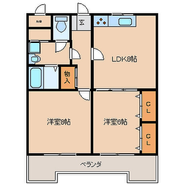 鎮西産業ビル【キャッシュバック対象物件】の間取り