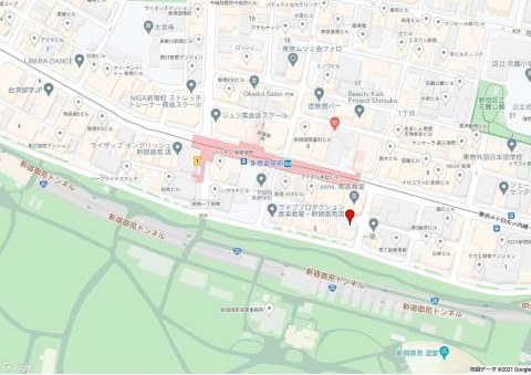 新宿区新宿１丁目の事務所の地図