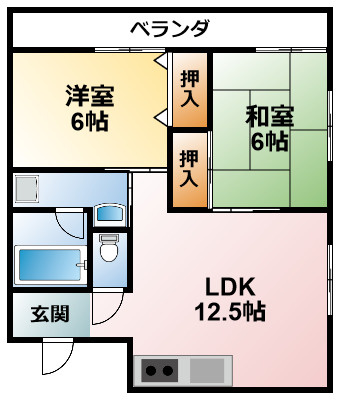 エルム大網の間取り
