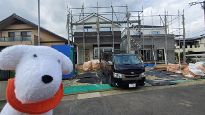 【外観】 | 天白区平針南1期　1号棟　★仲介手数料無料★平針南小学校・平針中学校　新築一戸建て | 8/25撮影
天白区の不動産売買の事ならマックスバリュで住まい相談エムワイホームにお任せください。
