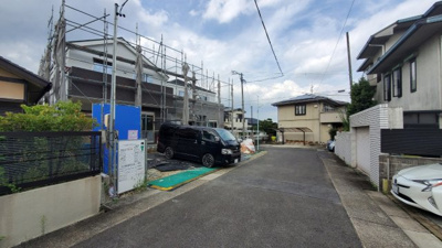 【前面道路含む現地写真】 | 天白区平針南1期　1号棟　★仲介手数料無料★平針南小学校・平針中学校　新築一戸建て | 8/25撮影
天白区の不動産売買の事ならマックスバリュで住まい相談エムワイホームにお任せください。