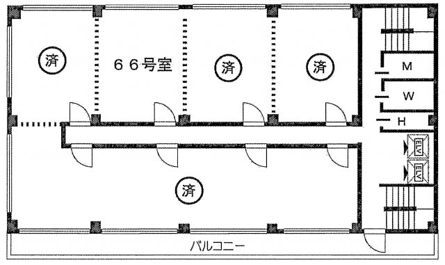 喜助新神田ビルの間取り