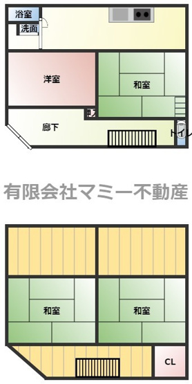 【間取り】 | 北浜町借家
