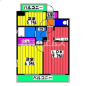【間取り】 | カルム南福岡の間取り