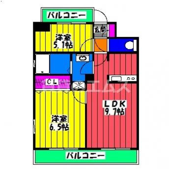 【間取り】 | カルム南福岡 | カルム南福岡の間取り