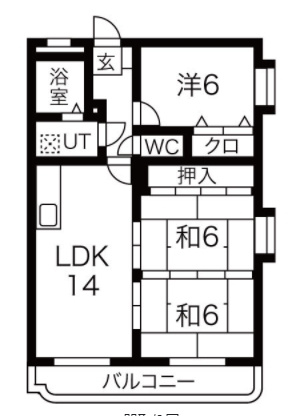 【間取り】 | ハイグレード川辺II