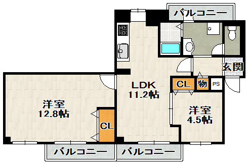 ビューテラス売布Ⅲ（View Terrace 売布Ⅲ）の間取り