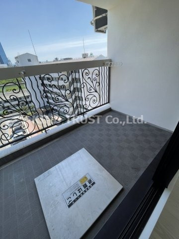 クリスタルブライト天満橋リバーサイドのバルコニー