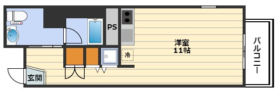 クリスタルブライト天満橋リバーサイドの間取り