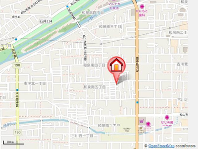 【地図】 | フレグランスいずみA棟