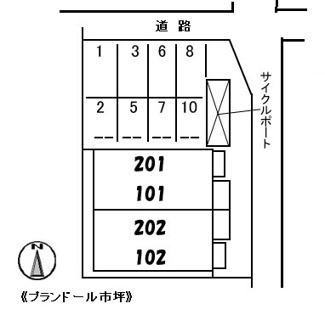 【区画図】 | プランドール市坪