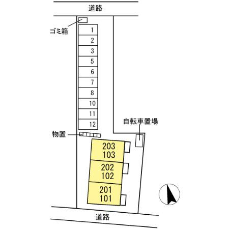 アイリスYの区画図