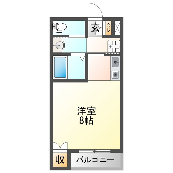 プルス新北野の間取り