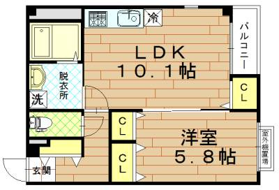 Le.佐女牛井（ルサメガイ）の間取り